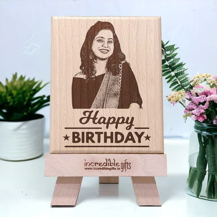 Wooden Engraved Photo frame